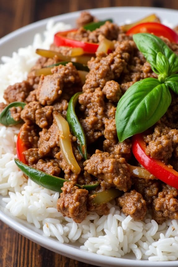 aromatic thai basil pork