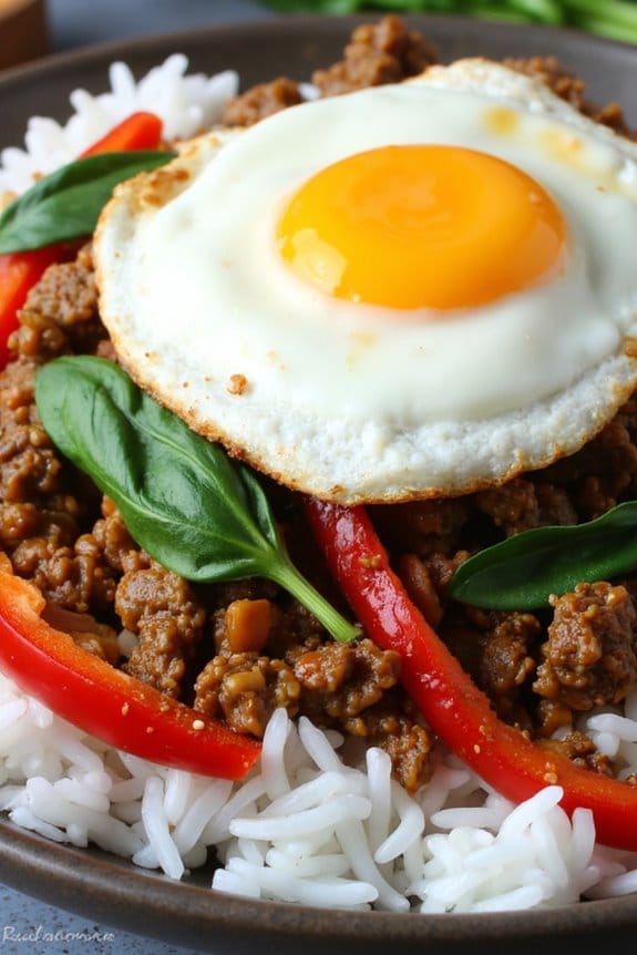 aromatic thai basil stir fry