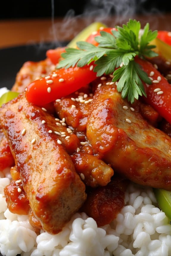 bold spicy korean pork