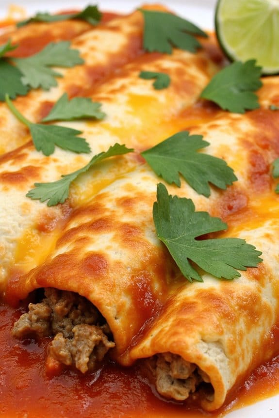 cheesy pork enchiladas recipe