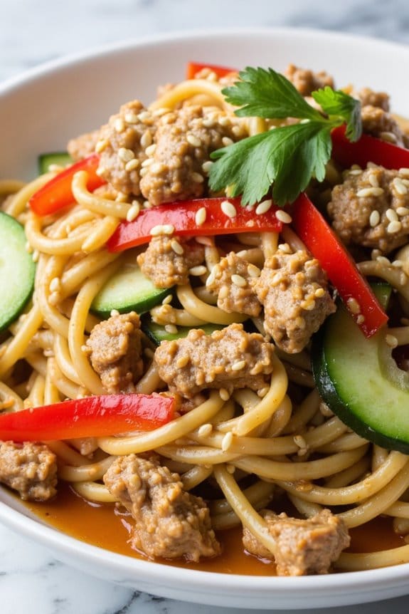 chilled savory sesame salad