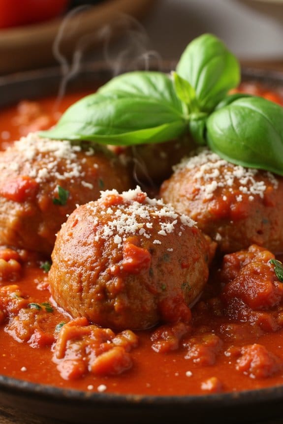 classic meatballs in sauce