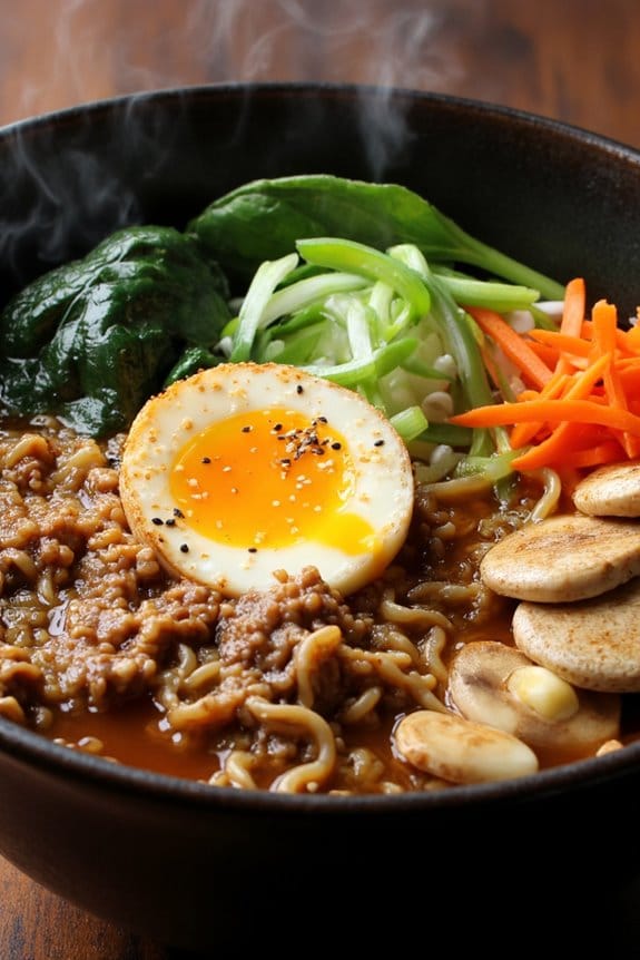 comforting miso pork noodle soup