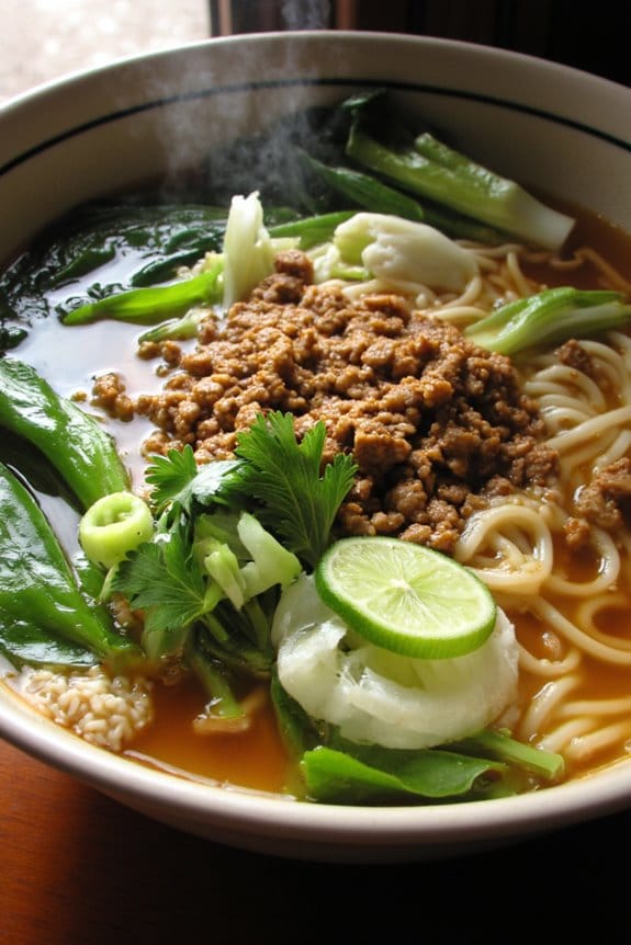 comforting pork ginger soup