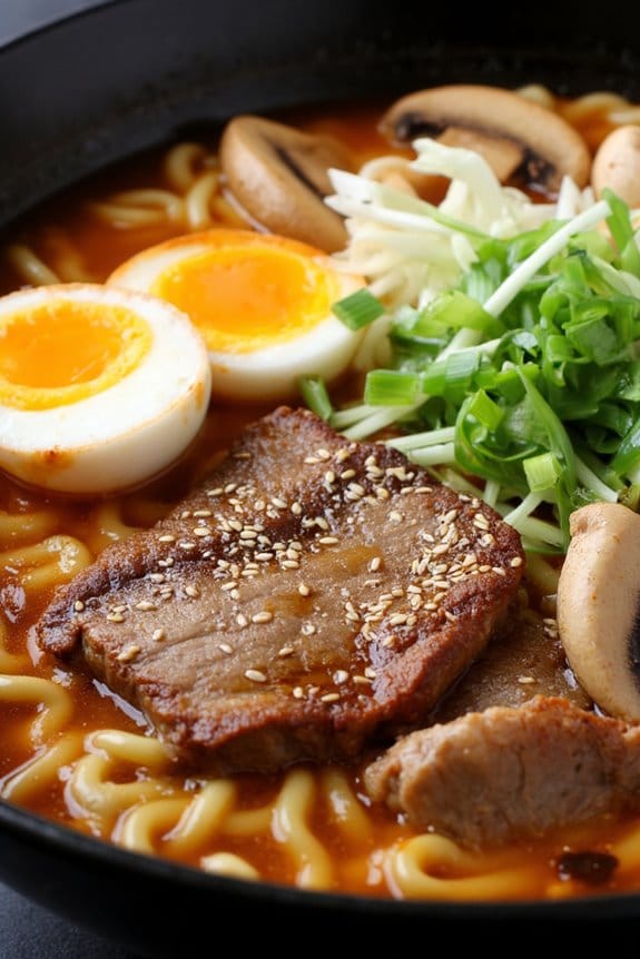 comforting pork mushroom ramen