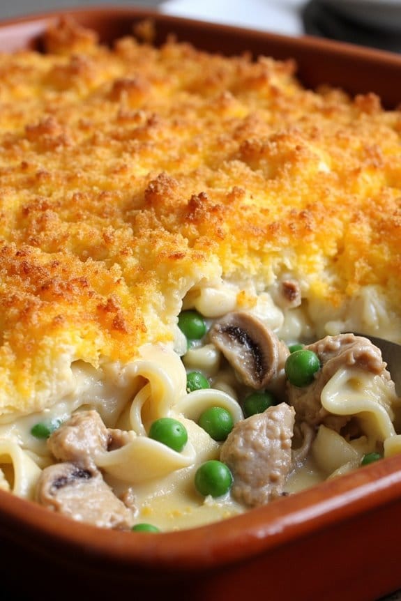 comforting pork noodle casserole