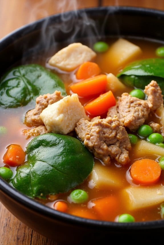 cozy pork vegetable soup