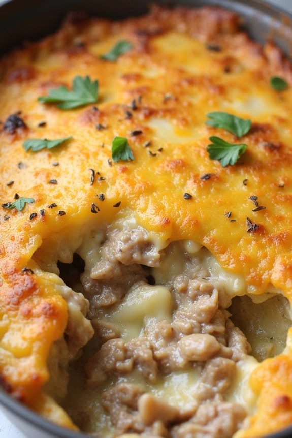 creamy pork potato casserole
