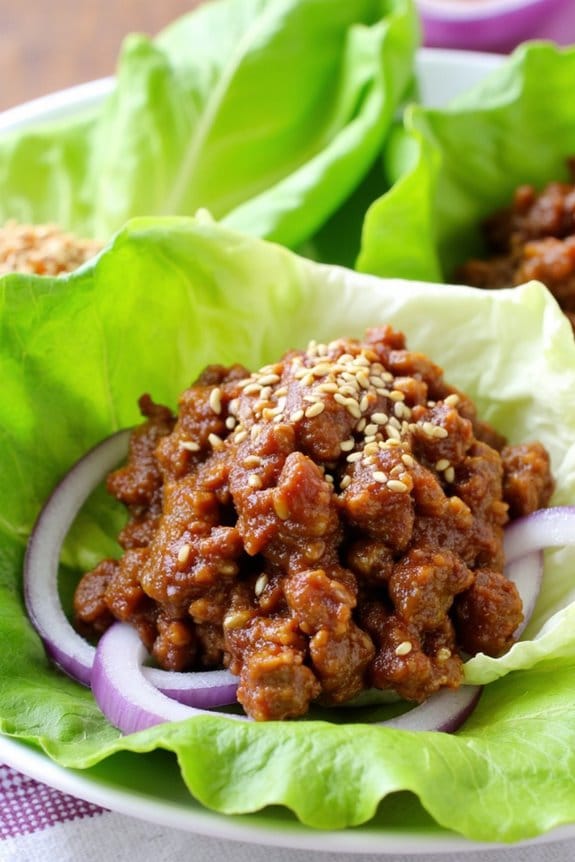 crockpot asian pork wraps