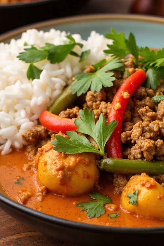 delicious thai pork curry