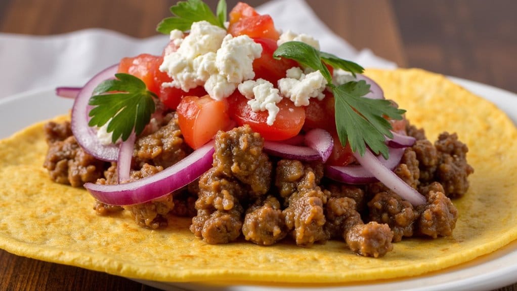 flavorful ground pork tacos