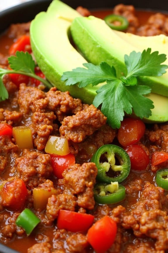 flavorful keto pork chili