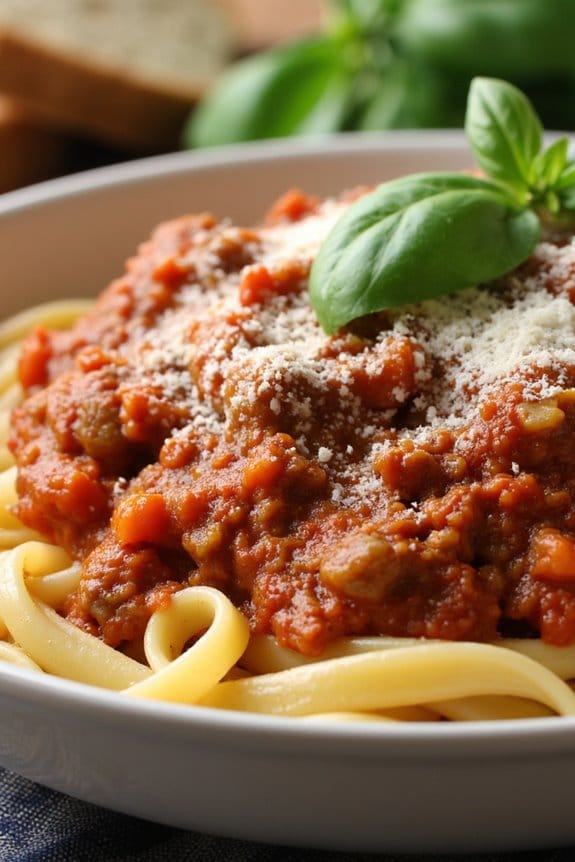 flavorful slow cooked pasta dish