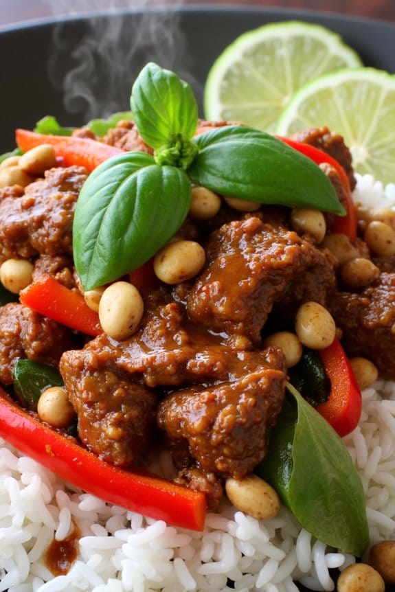 flavorful thai pork stir fry