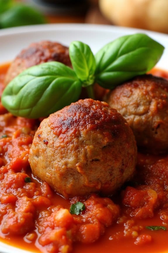 gluten free italian pork meatballs