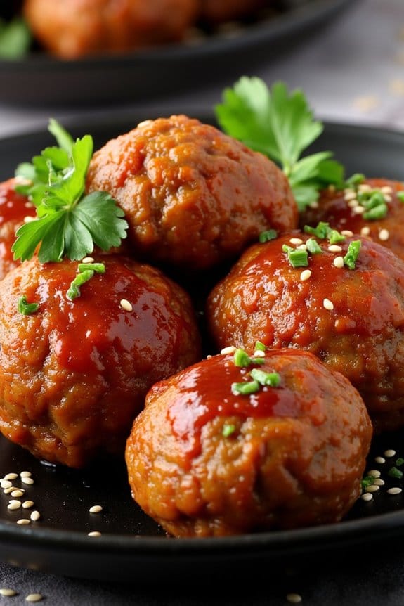 gochujang infused meatball recipe