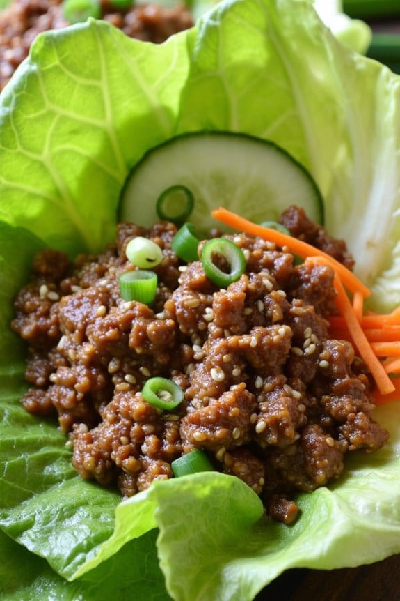 ground pork lettuce wraps