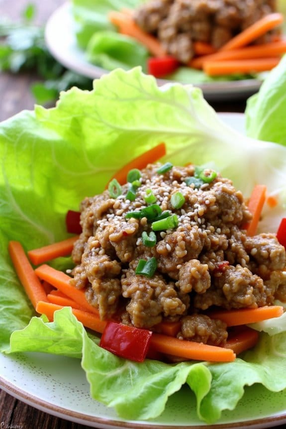 healthy ground pork wraps
