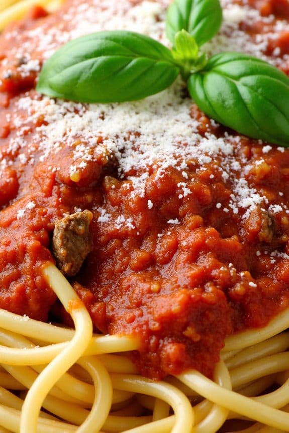 hearty ground pork spaghetti sauce