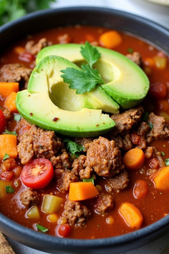 hearty paleo pork chili