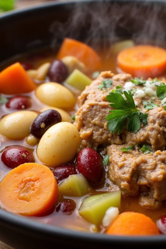 hearty pork and bean soup