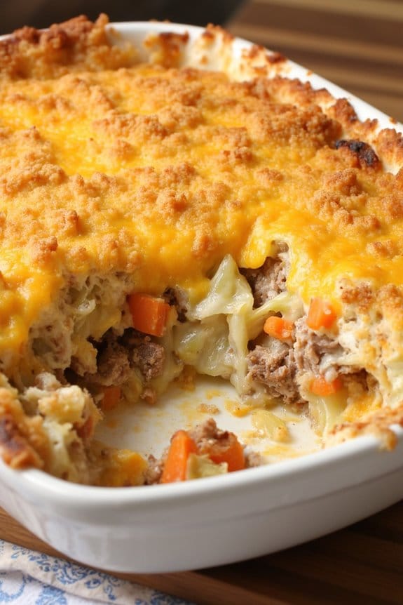hearty pork and cabbage casserole