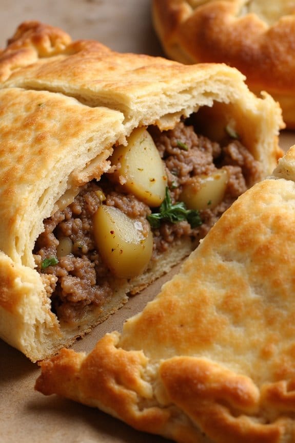 hearty pork and potato pie