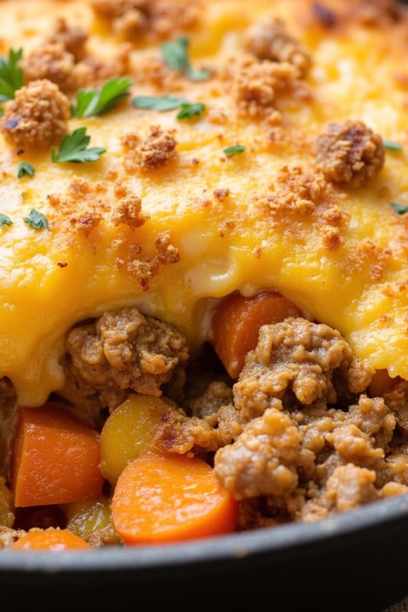 hearty pork and sweet potato casserole