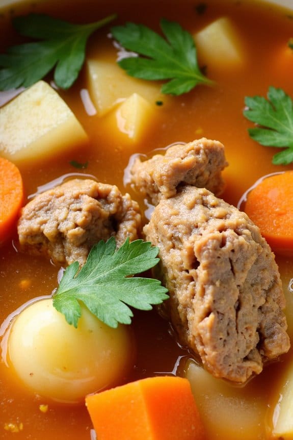 hearty pork and vegetable soup