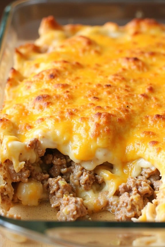 hearty pork cheese casserole