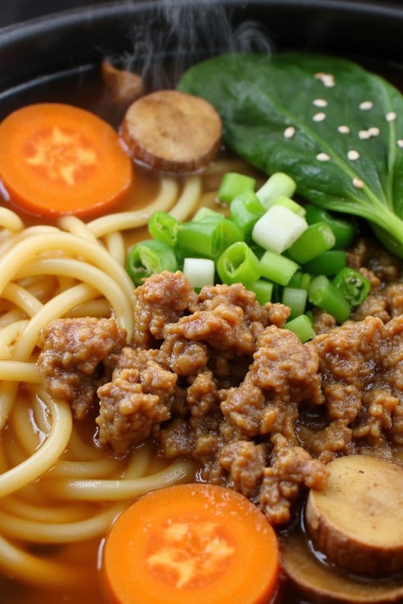hearty pork noodle soup