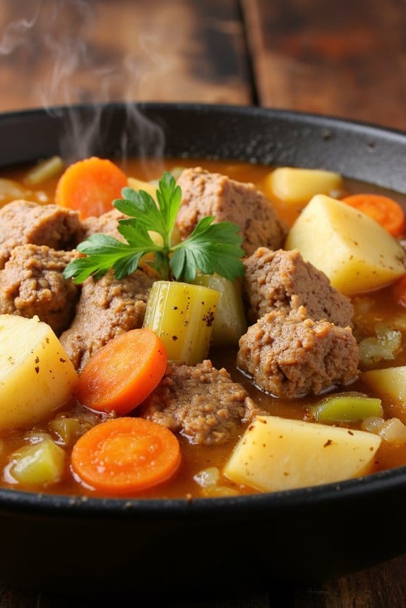 hearty pork potato stew