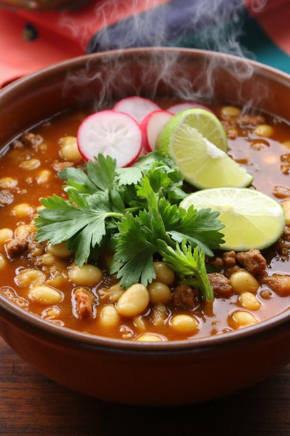 hearty pork pozole soup