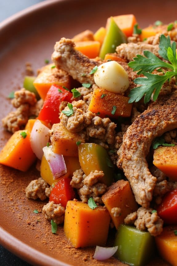 hearty sweet potato hash