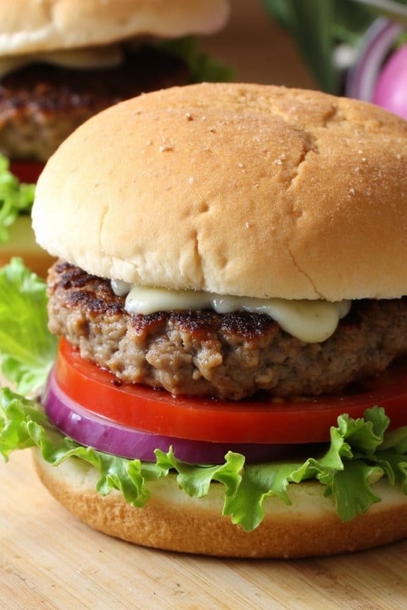 herb infused pork burger delight