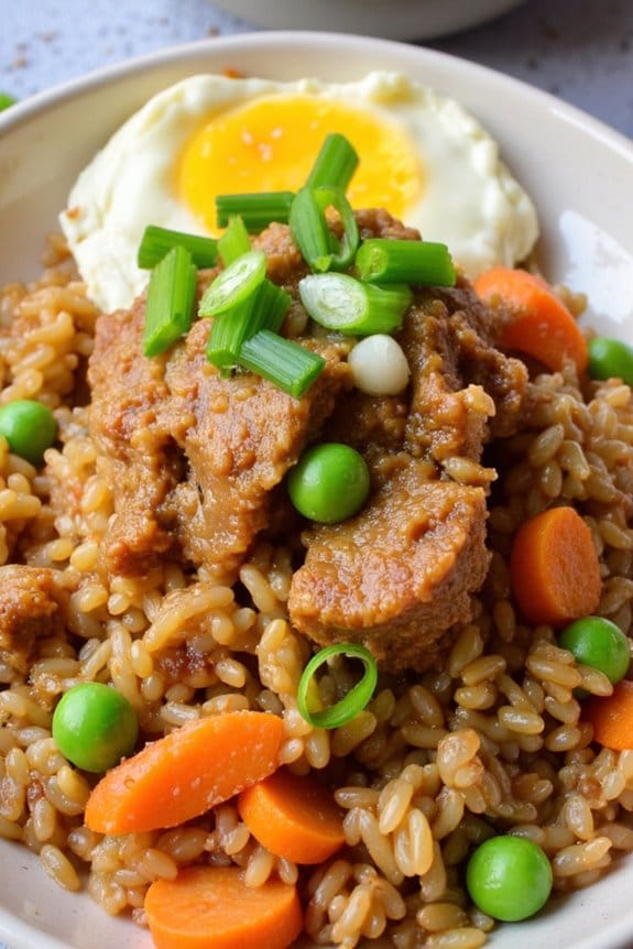 instant pot pork fried rice