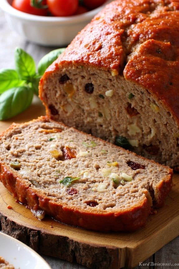 italian inspired pork meatloaf