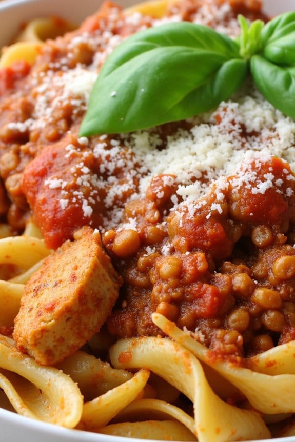 italian pork pasta bowl