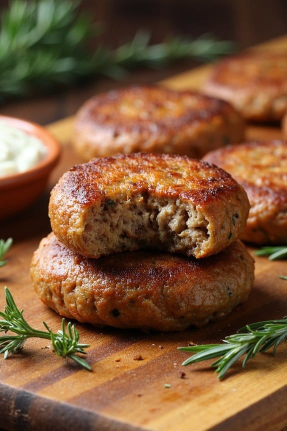 keto herb infused sausage patties
