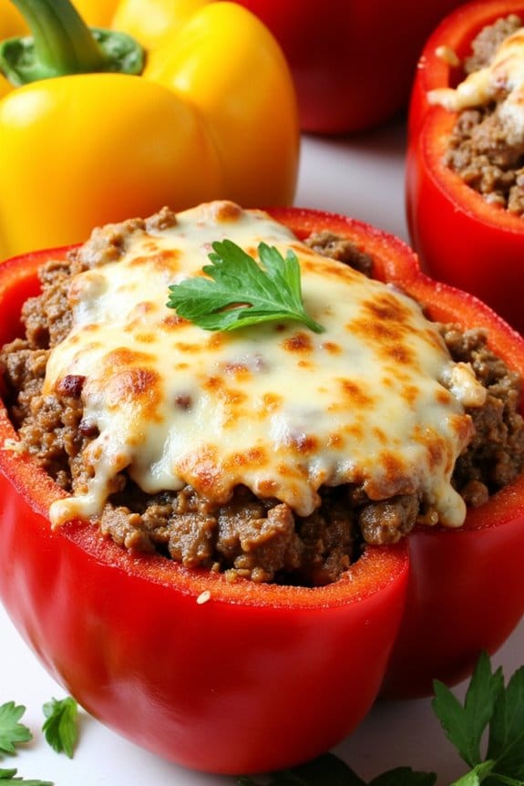 keto pork stuffed peppers