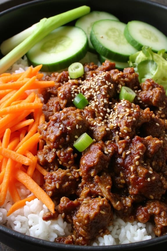 korean bulgogi pork bowl