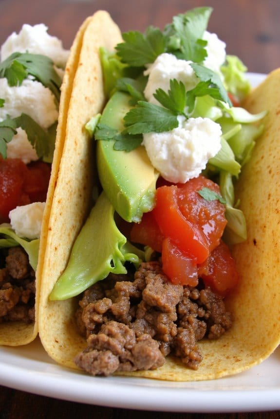 light and flavorful tacos