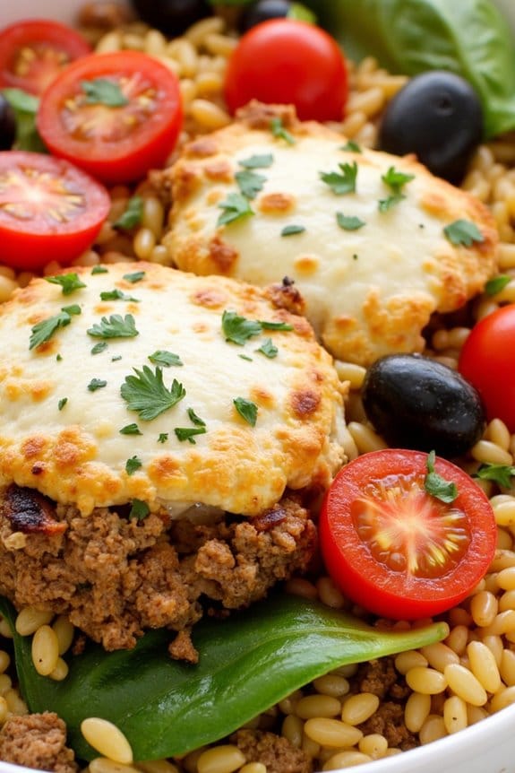 mediterranean pork orzo casserole