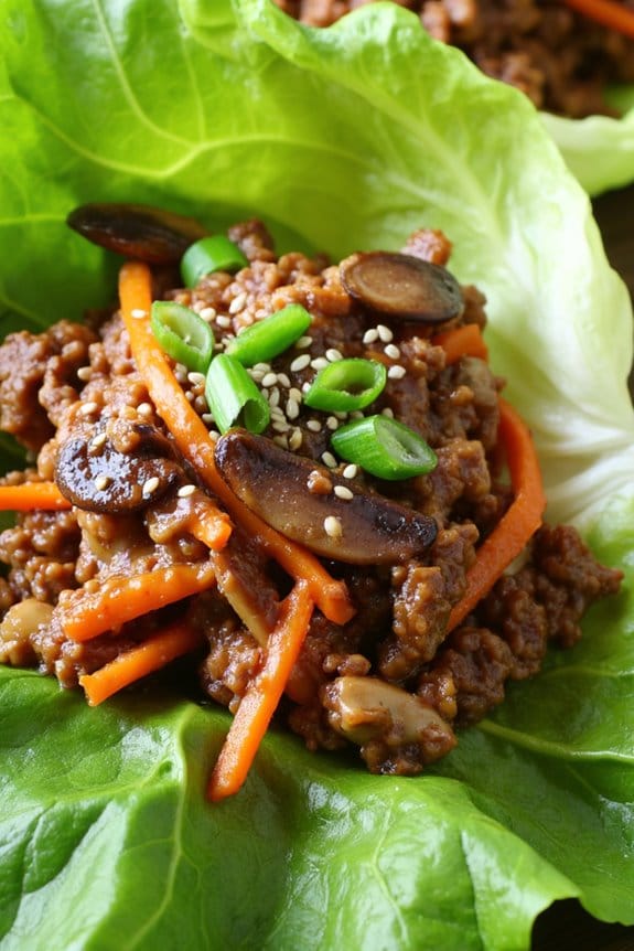 moo shu pork lettuce wraps