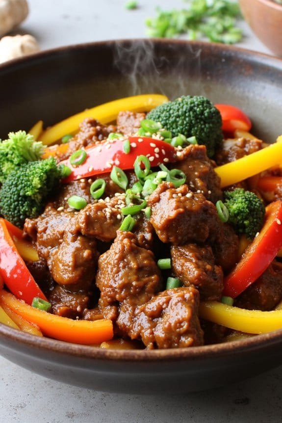 paleo ground pork stir fry