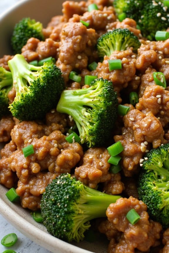 paleo pork and broccoli dish