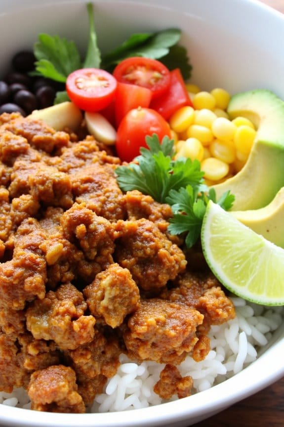 quick and flavorful burrito bowls