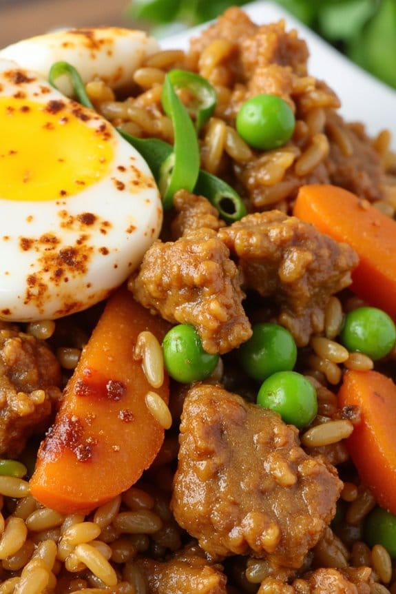 quick flavorful pork fried rice