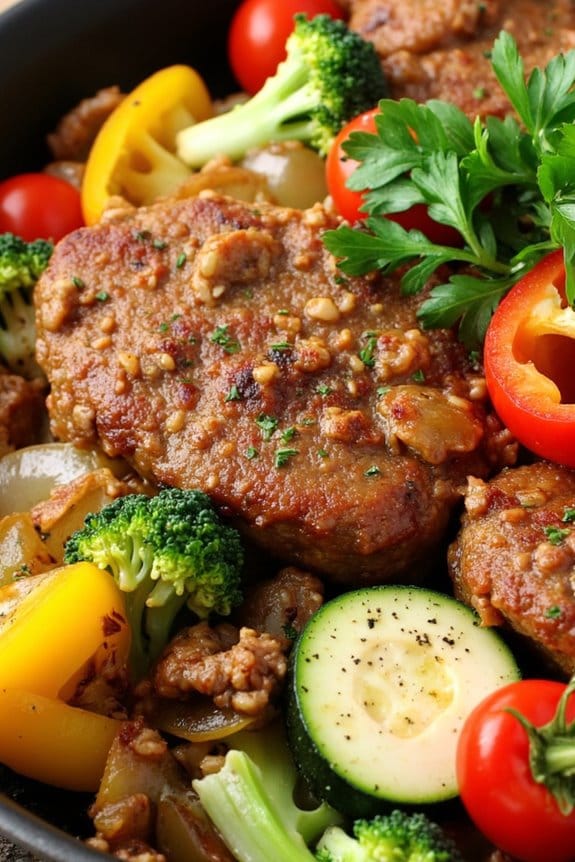 quick pork and vegetable skillet