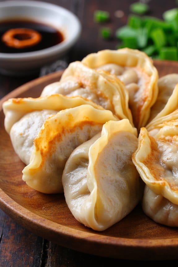 savory asian pork dumplings